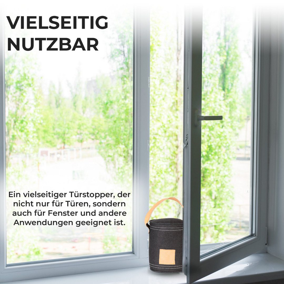 Topanbieter999 Türstopper TA999 Türstopper Variante Cube (1er Set), Denim mit Griff