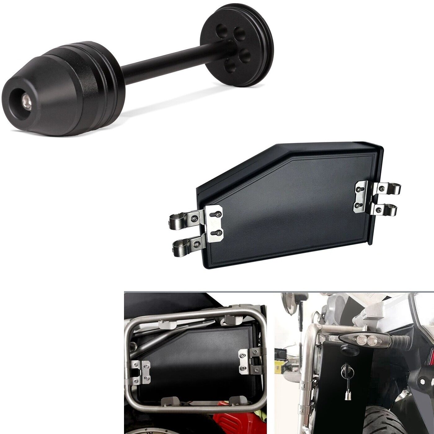 Motoguard Motor-Schutzhülle Set: Sturzpad Hinterachse TW1 Crash Pad hinten passend für BMW R 1250