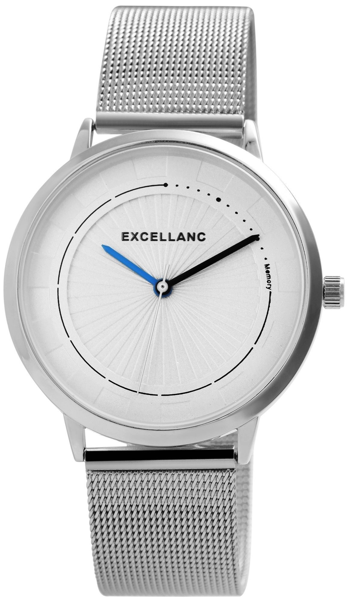 Quarzuhr EX0549 Excellanc Herrenuhr mit Edelstahl Meshband