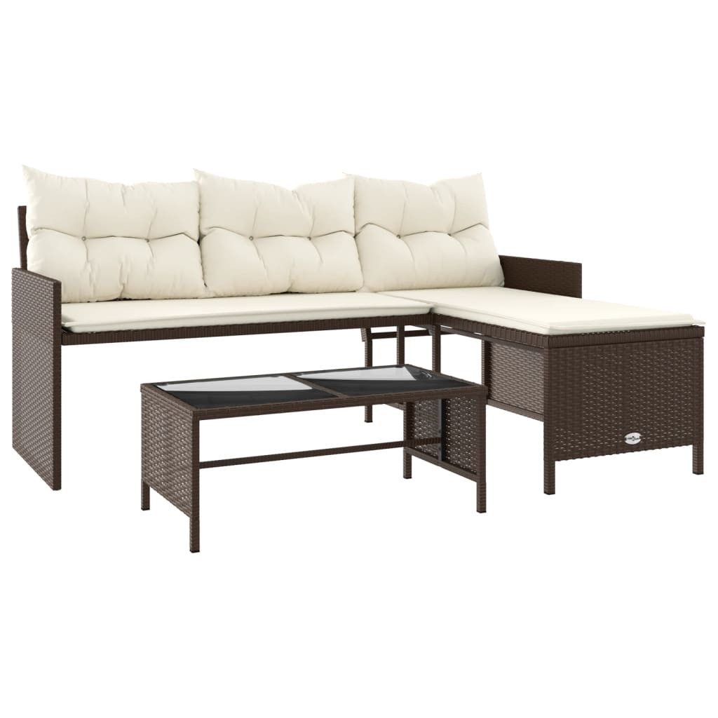vidaXL Loungesofa Gartensofa in L-Form mit günstig online kaufen