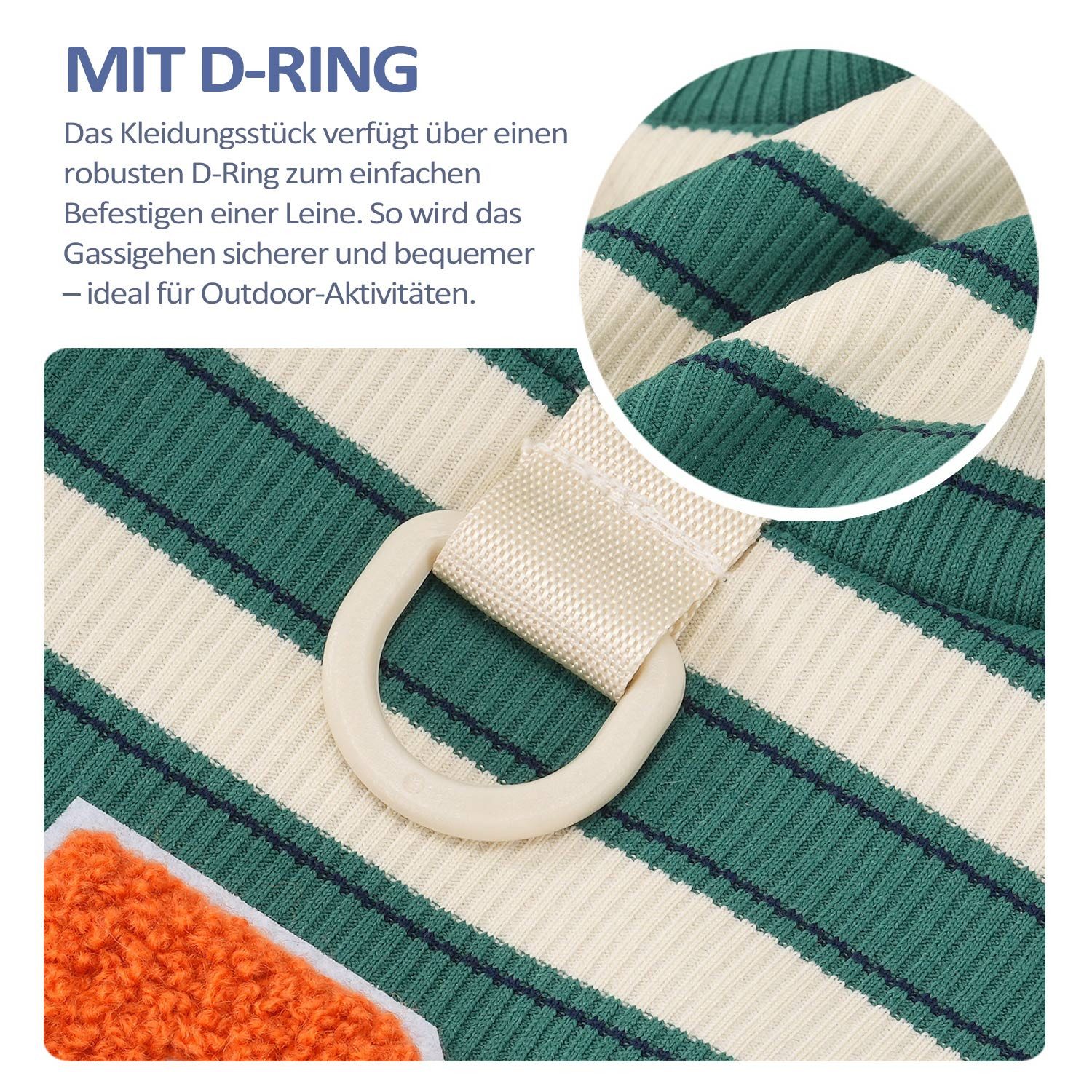 Refttenw Hundejacke Hund T-Shirt gestreift,Hundebekleidung,Kleine Hunde Kleidung