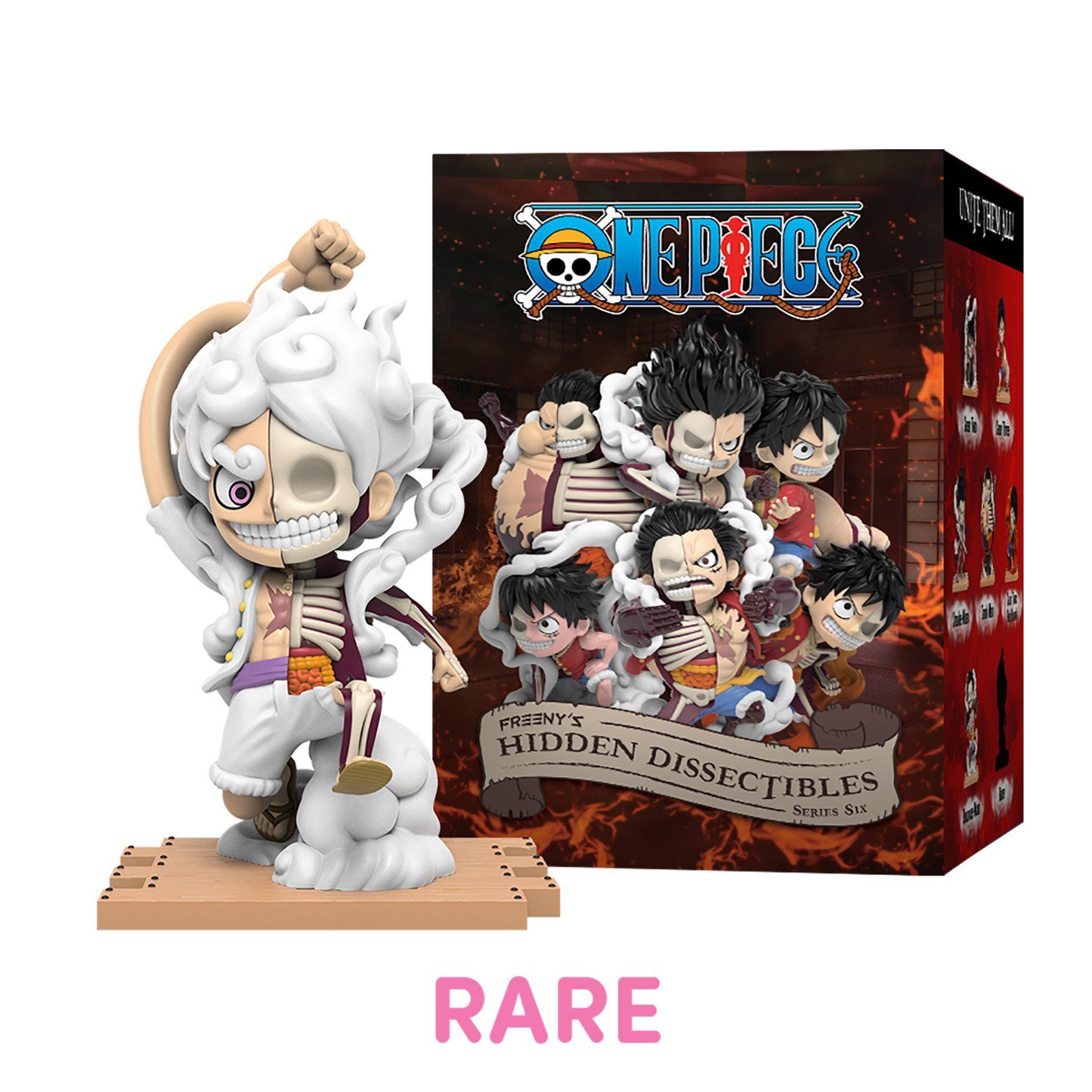 One Piece Anime Sammelfigur Mighty Jaxx Hidden Dissectibles One Piece 6 Luffy Edition, Eine Packung - enthält eine zufällige Figur