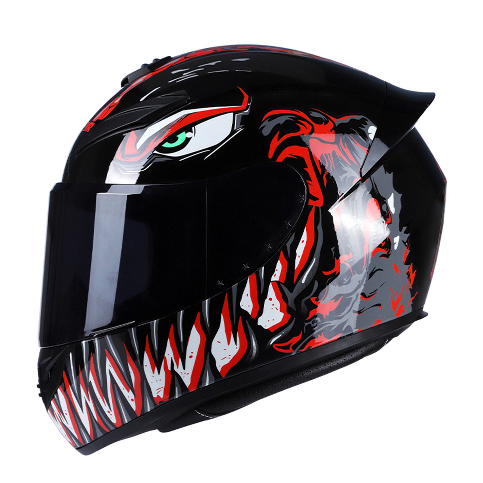 Motorradhelm Integralhelm für Motorradfahrer, cool und leicht
