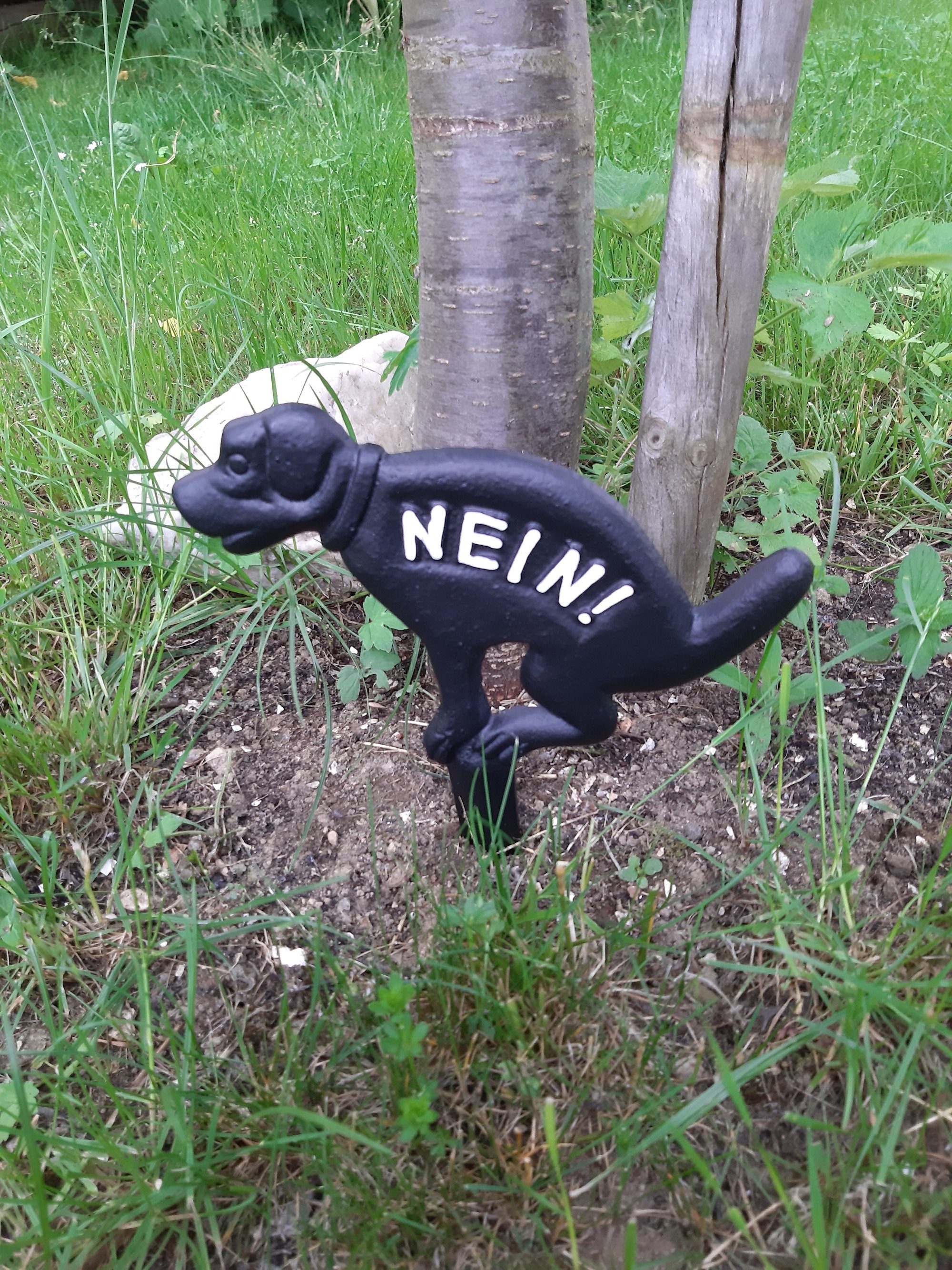 esschert design Hinweisschild, (1 St), schwarz Hund Warnschild