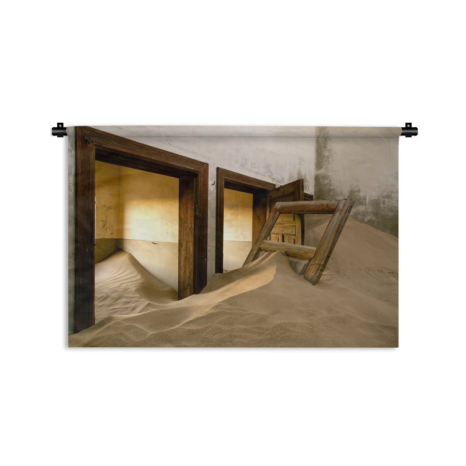 - Architektur Wohnzimmer, Kleid, Wanddekoobjekt MuchoWow Wüste Wandbehang, für Tür, Schlafzimmer, Wanddeko - Sand - Kinderzimmer