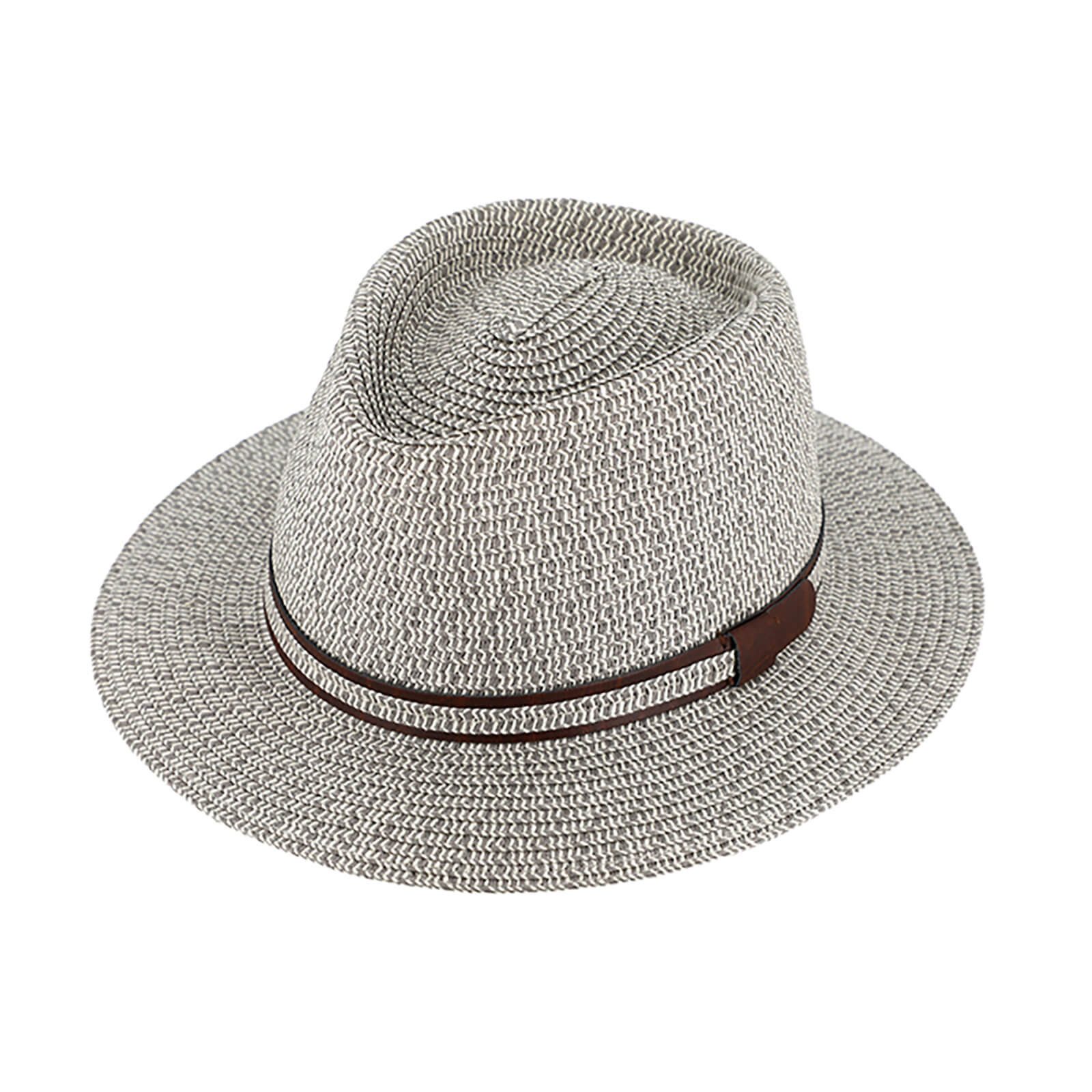 Fiebig Sonnenhut Papierhut Traveller melange mit PU-Garnitur