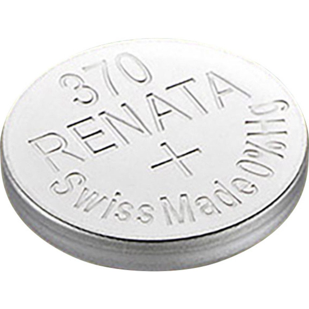 Renata Renata Knopfzelle 370 1.55 V 1 St. 40 mAh Silberoxid Knopfzelle, (1.55 V)