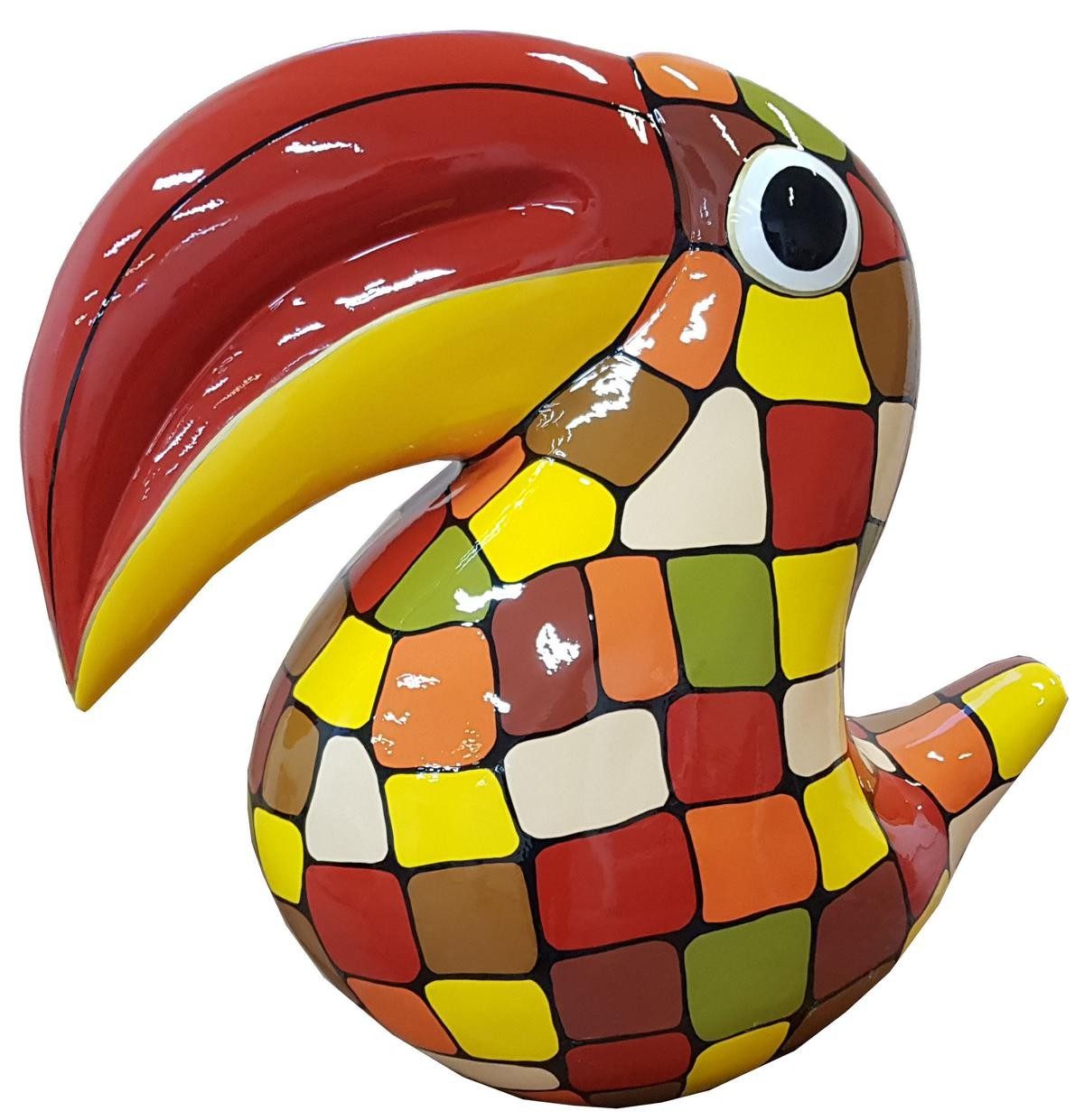 Xlmoebel Dekofigur Abstrakte Deko Figur Skulptur Tukan 65cm A707B, Made in Europa