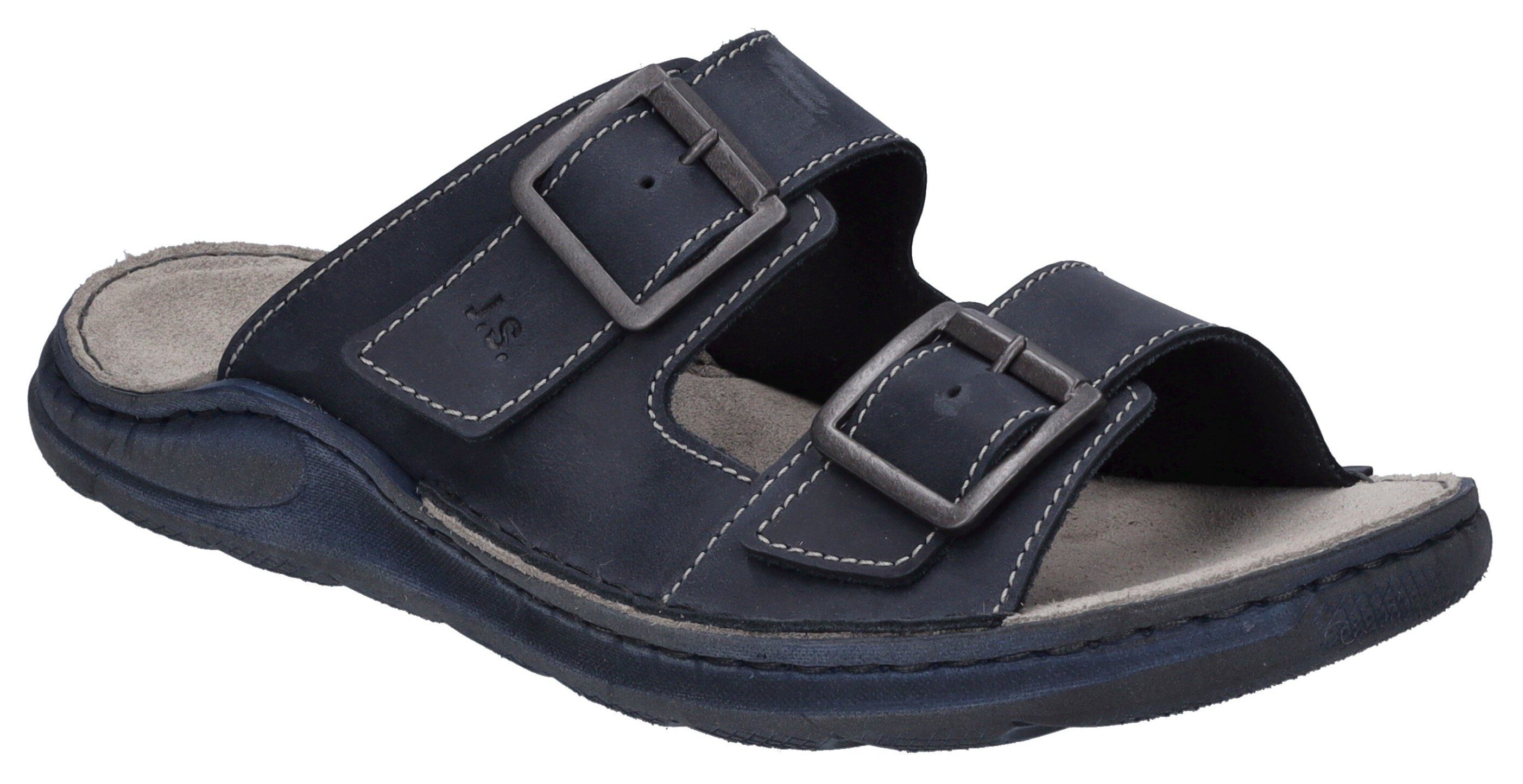 Josef Seibel Maverick 06 Pantolette, Sommerschuh, Schlappen, Poolslides, mit modischen Kontrastnähten