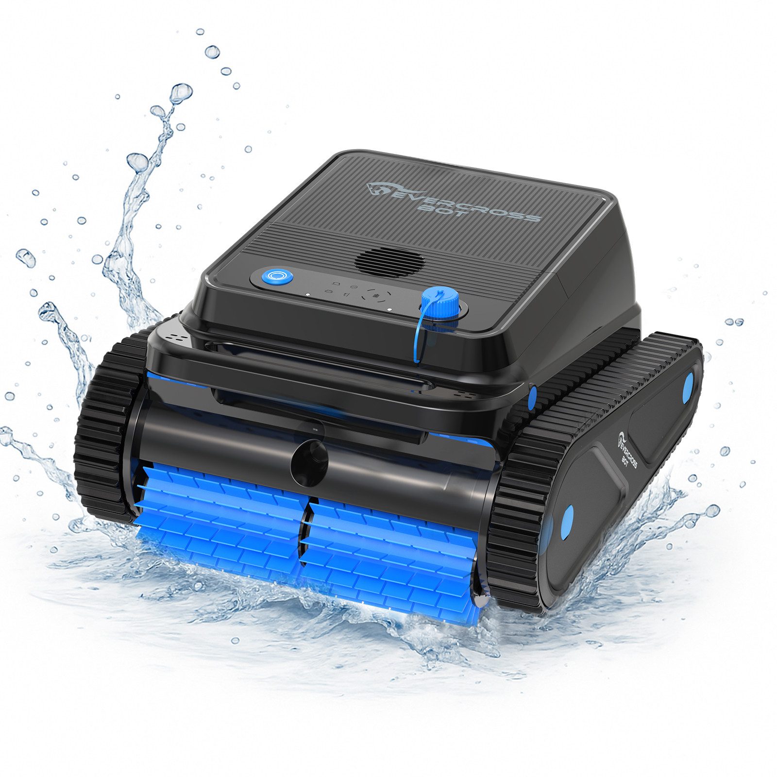 EVERCROSS BOT Poolroboter U8 für Boden und Wand, Kabellos Poolsauger bis 200m² Pools, 120 Min Akkulaufzeit, Intelligenter Navigation, Ohne / Mit APP