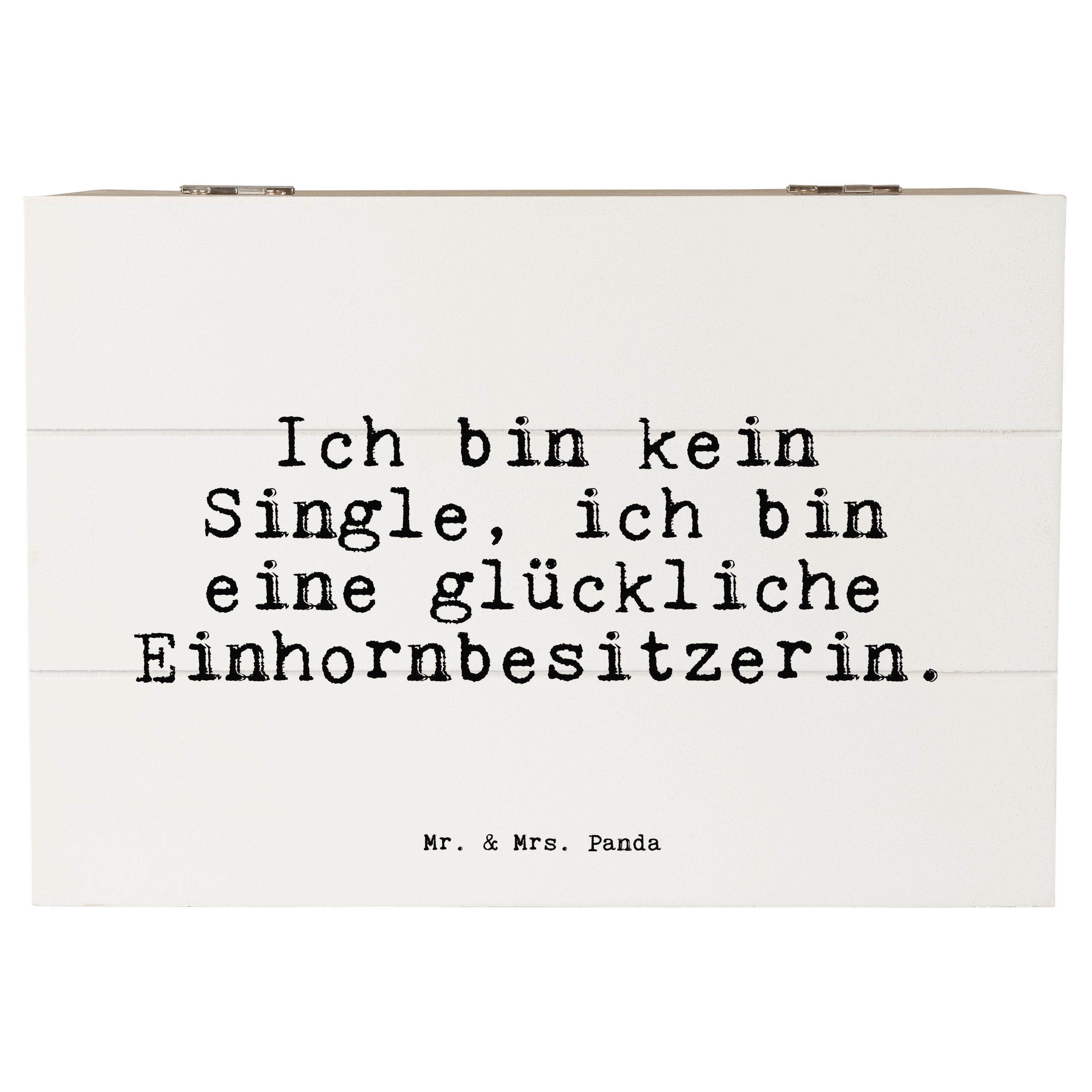 Mr. & Mrs. Panda Dekokiste »Ich bin kein Single,... Weiß Geschenk