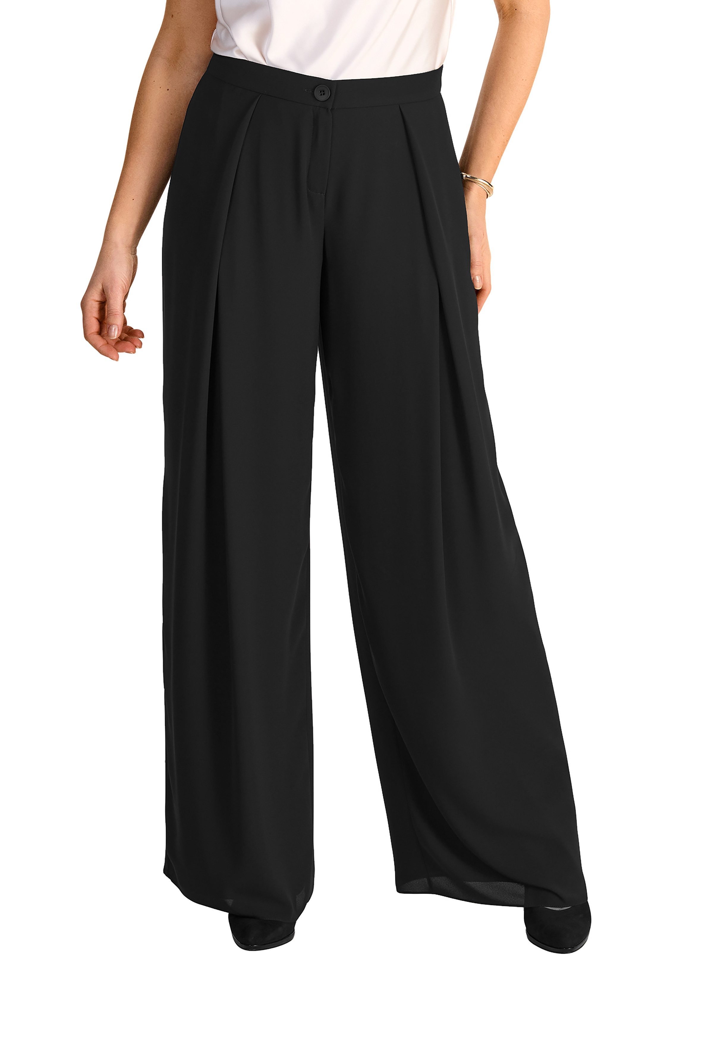 HERMANN LANGE Collection Stoffhose Sommerhose im Culotte-Stil