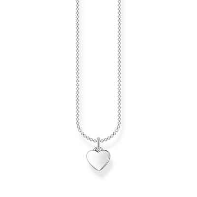 THOMAS SABO Herzkette SCKE150322 Halskette mit Anhänger Damen Herz Sterling-Silber 45 cm