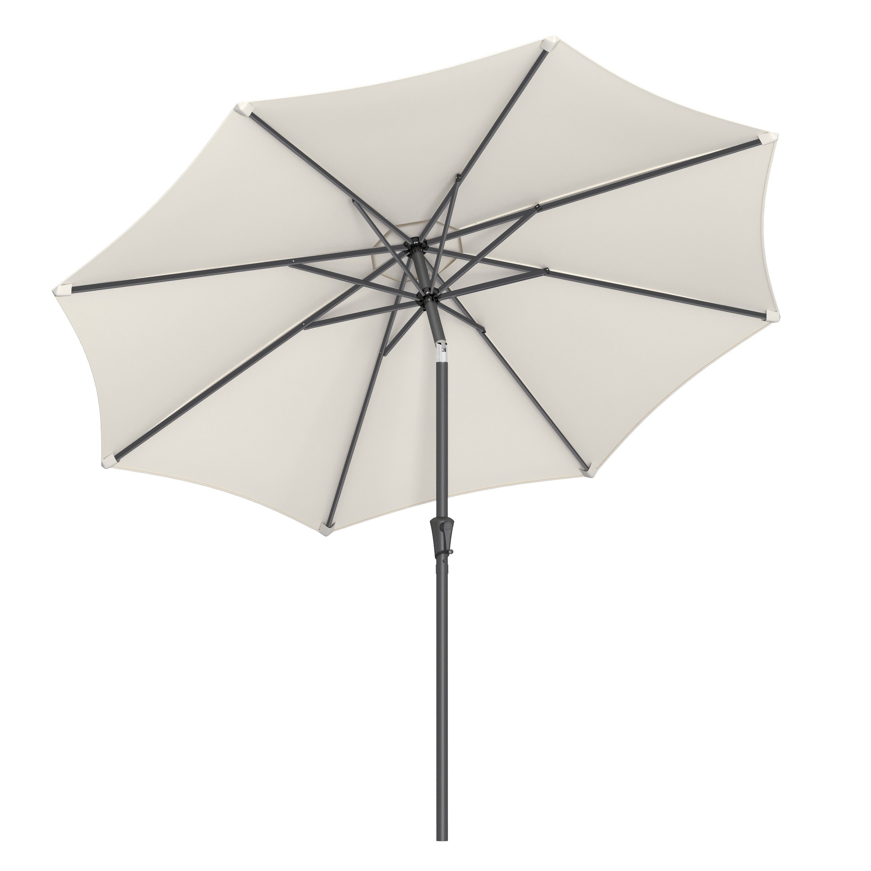 SONGMICS Sonnenschirm, UPF 50+, mit Kurbel, günstig online kaufen