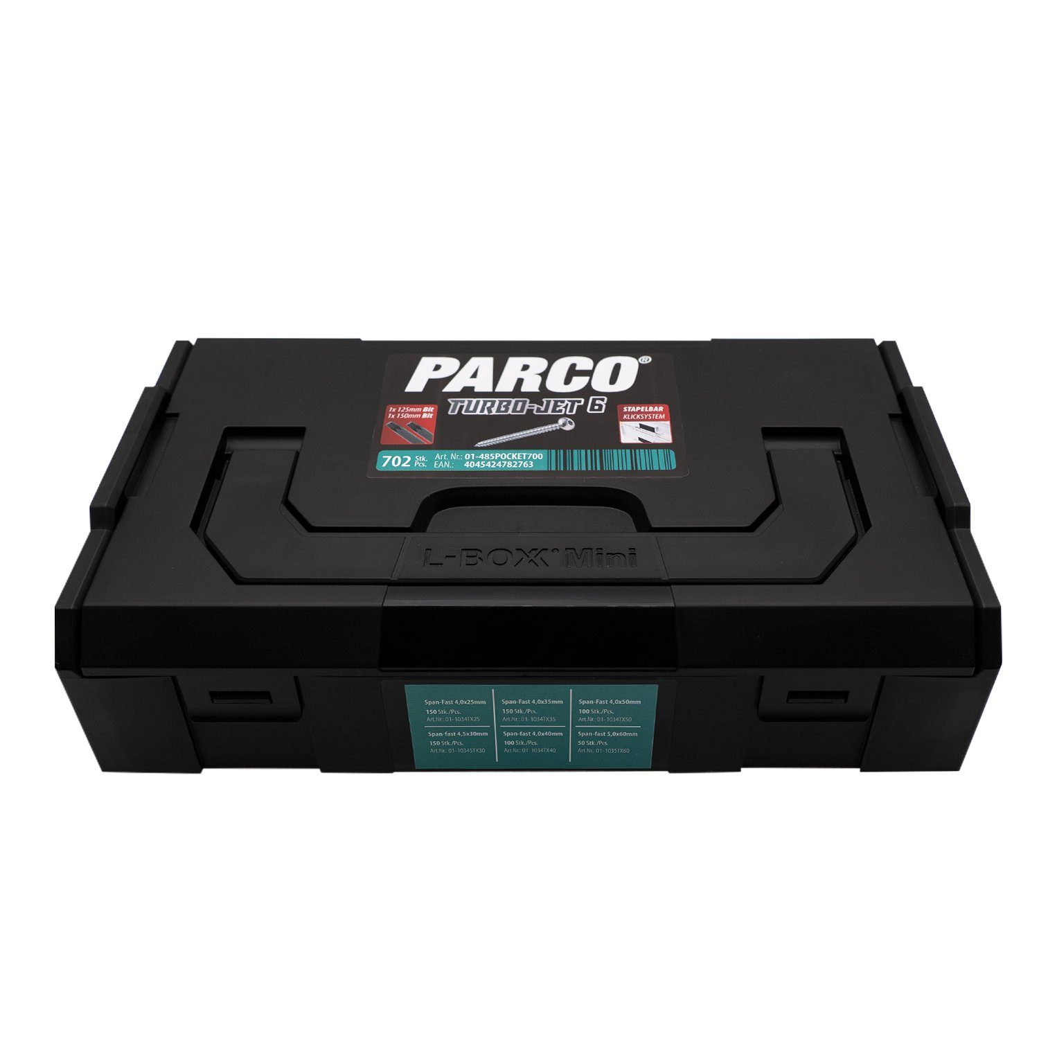 PARCO Sortiment Teile Schrauben- Taschenlochschrauben Dübel-Set 700 und