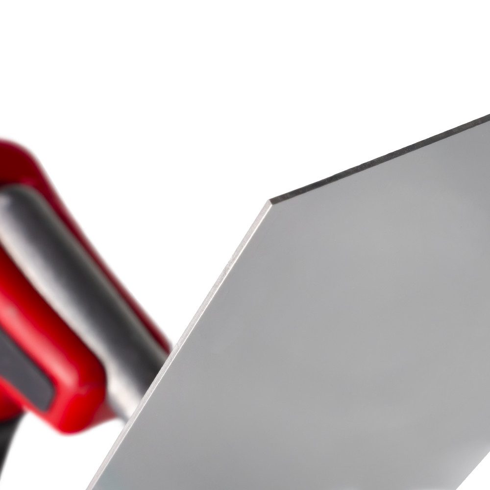 Prima-Online Zahnkelle Zahnkelle zum Verlegen Zahnspachtel Edelstahlkelle Ergonomisch Griff (Glättekelle-St)
