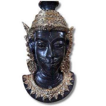 Asien LifeStyle Buddhafigur Thailändischer Tempelwächter Kopf Bronze Maske