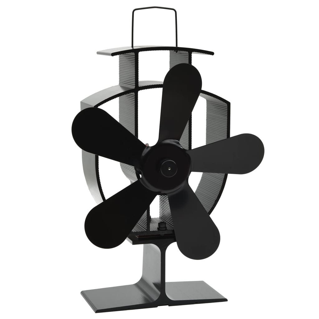 vidaXL Kaminventilator 165 x 8 x 225 cm 5 Flgel Kaminofen Ventilator Wärmebetriebener Kaminve