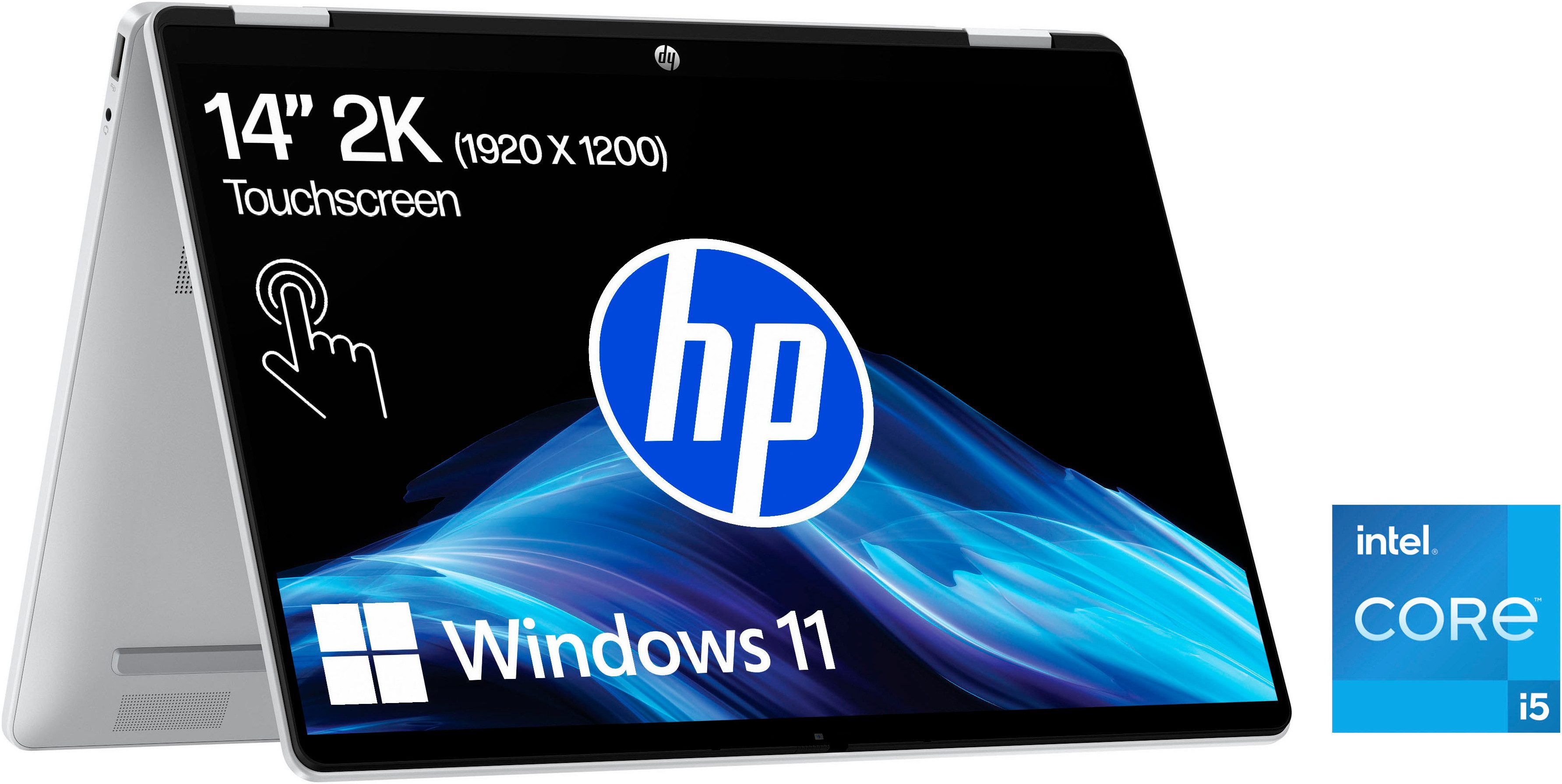 HP OmniBook 5 Flip 14-fp0052ng Convertible Notebook (35,6 cm/14 Zoll, Intel Core i5 120U, Iris Xe Graphics, 512 GB SSD)