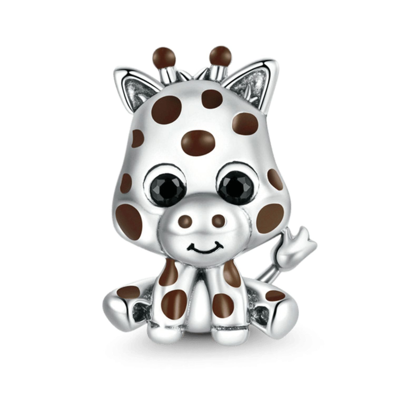 Bead Gnoce Charm Baby Giraffe FLC142 Silber