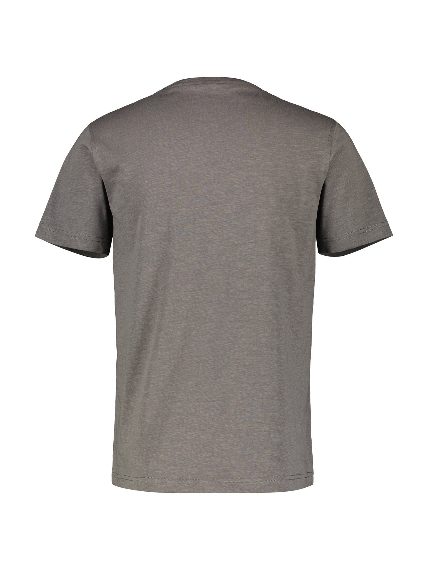 O-Neck GREY T-Shirt LERROS Brustprint LERROS BASALT T-Shirt,