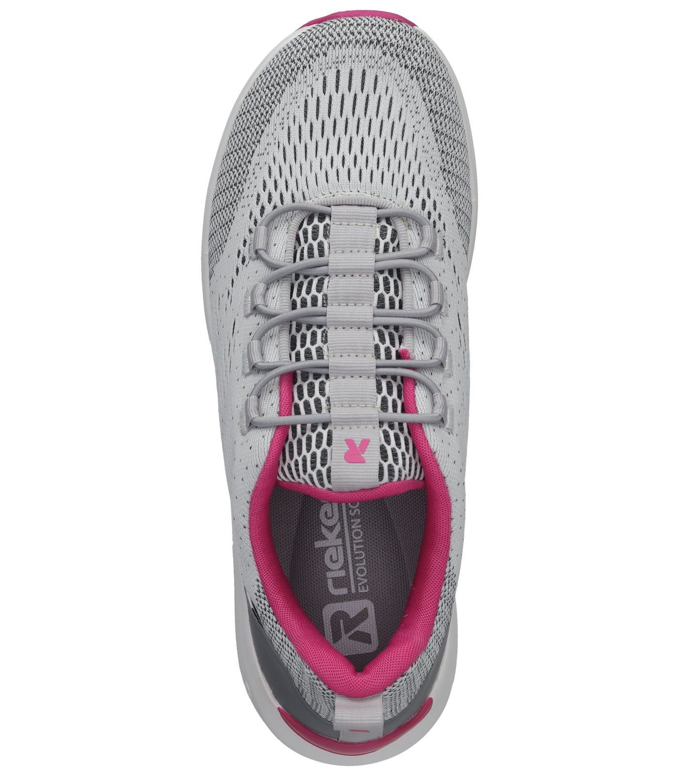 Grau Sneaker Rieker Pink Textil Sneaker