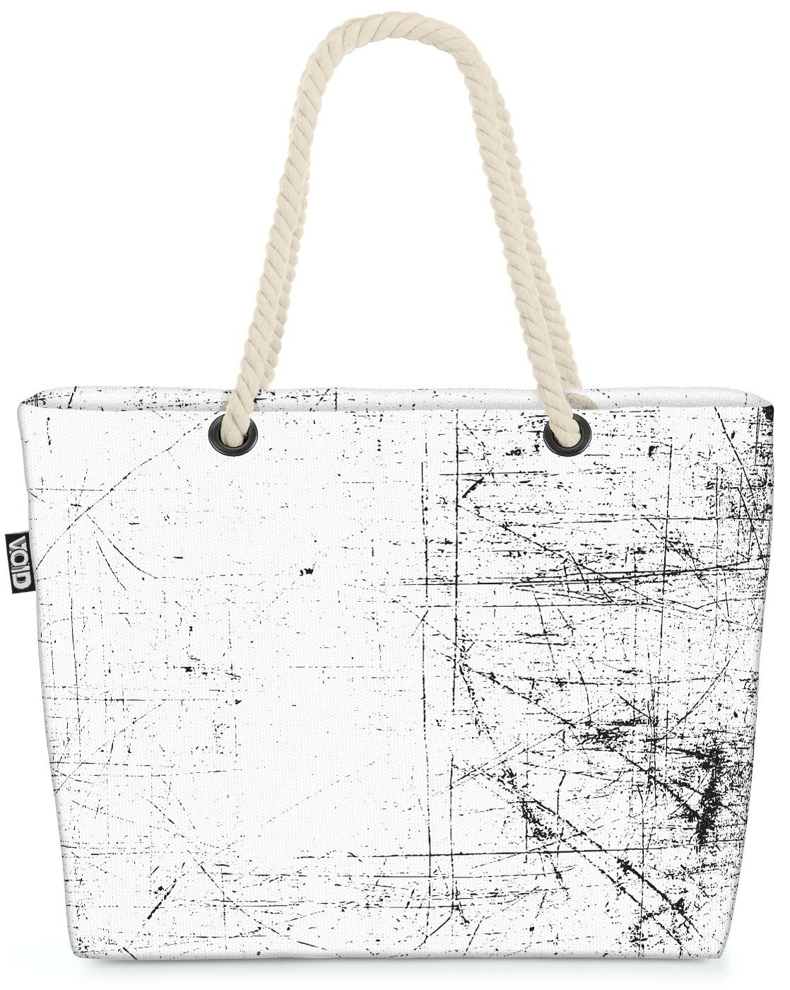 VOID Strandtasche (1-tlg), Used Style Beach Bag defekt deko dreck verschmutzt staub metall Kratzer alt