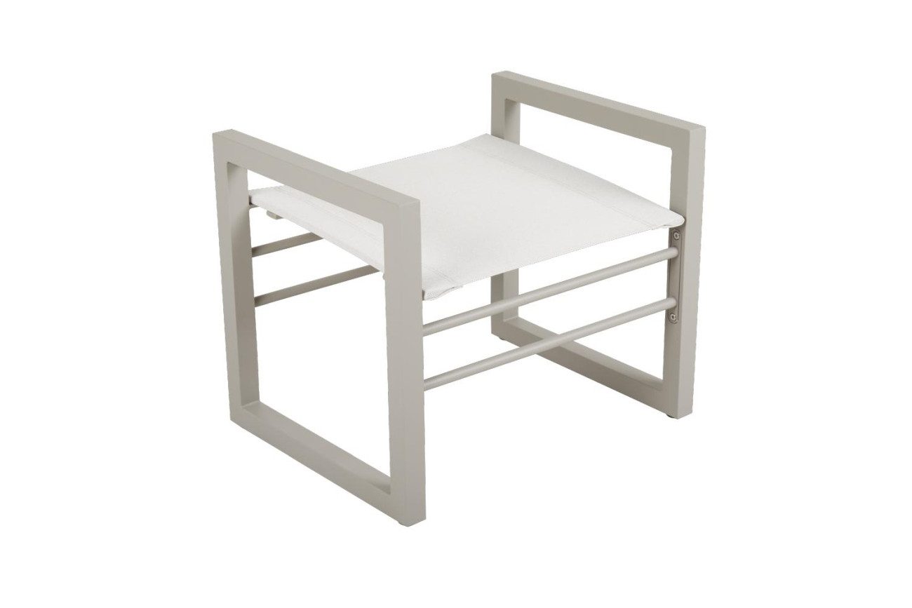 Brafab Gartenlounge-Hocker Vevi aus Aluminium, Beige