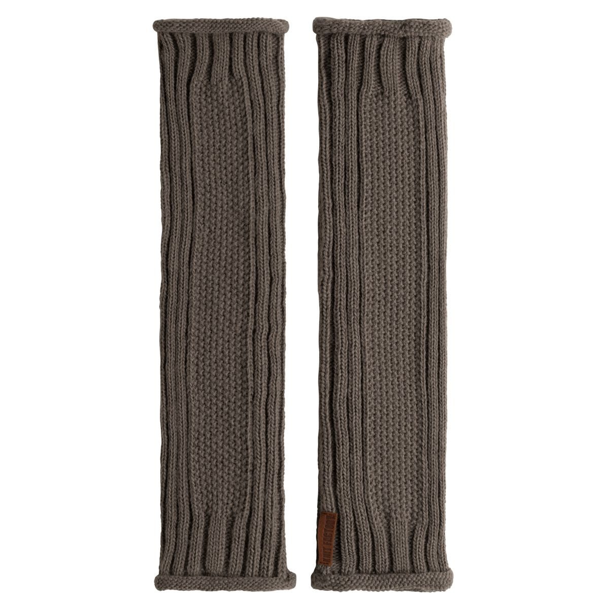 Knit Factory Strickhandschuhe Kick Stulpen Cappuccino (1-St) Handschuh Handstulpen Handschuhe ohne Finger