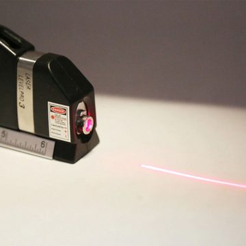 Retoo Wasserwaage Laser Wasserwaage Linienlaser Maßband Laserwasserwaage Multifunktion, (Set, Laser-Wasserwaage mit eingebautem Maßband), Zeigt perfekt gerade Linien, Schafft die für die Malerei