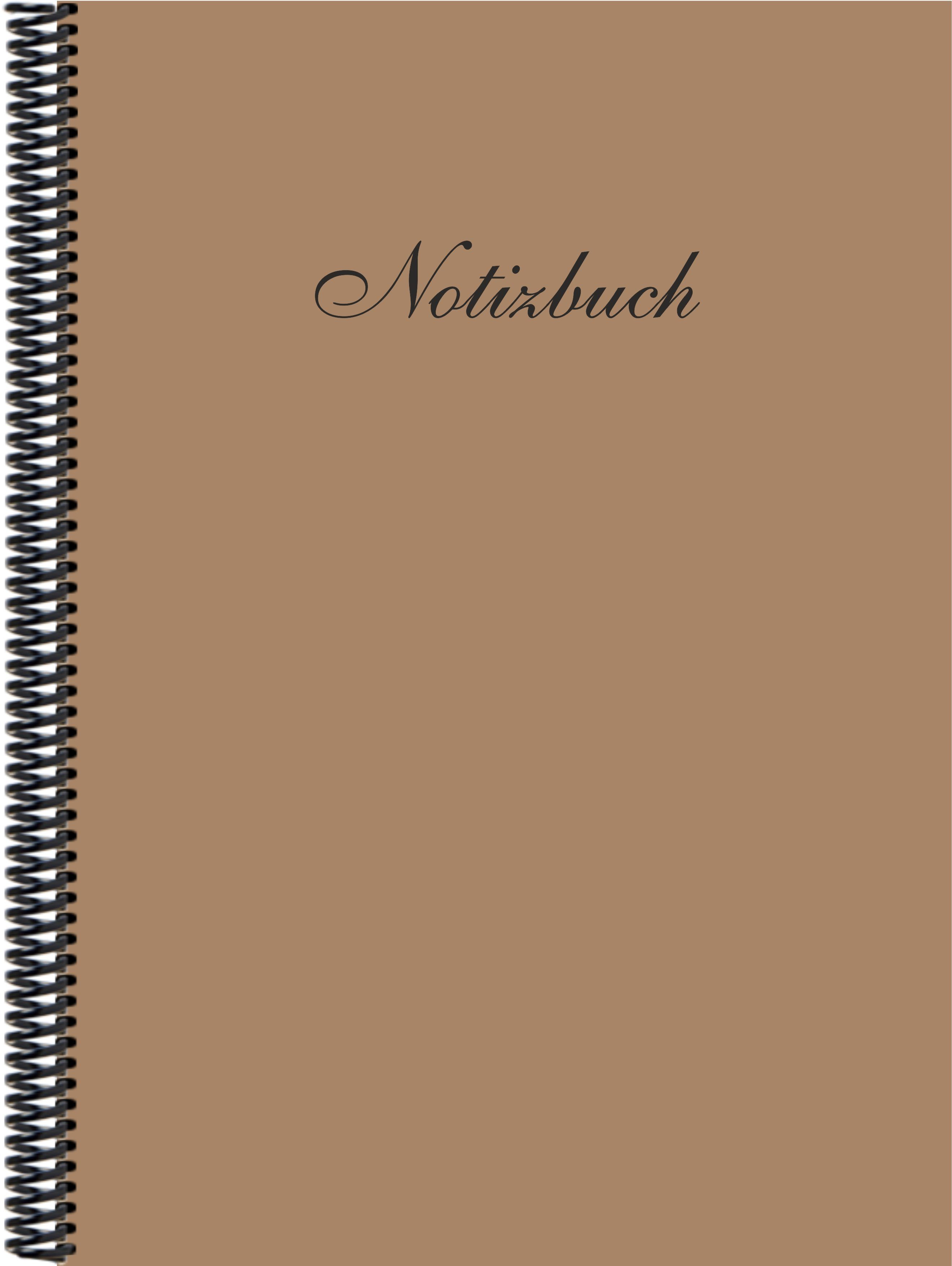 Gmbh Verlag DINA4 blanko, Trendfarbe in der E&Z rehbraun Notizbuch Notizbuch