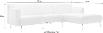 hülsta sofa Ecksofa hs.446, in minimalistischer, schwereloser Optik, Breite 275 cm