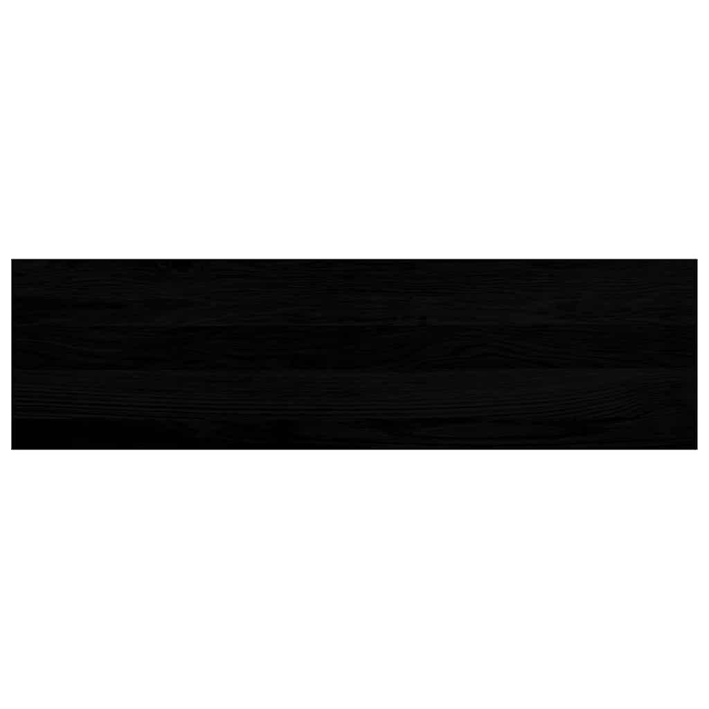 vidaXL Stufenmatte Treppenstufen 8 Stk. Braun-Schwarz 90x25x2 cm Massivholz Eiche, Rechteckig, Höhe: 2 mm