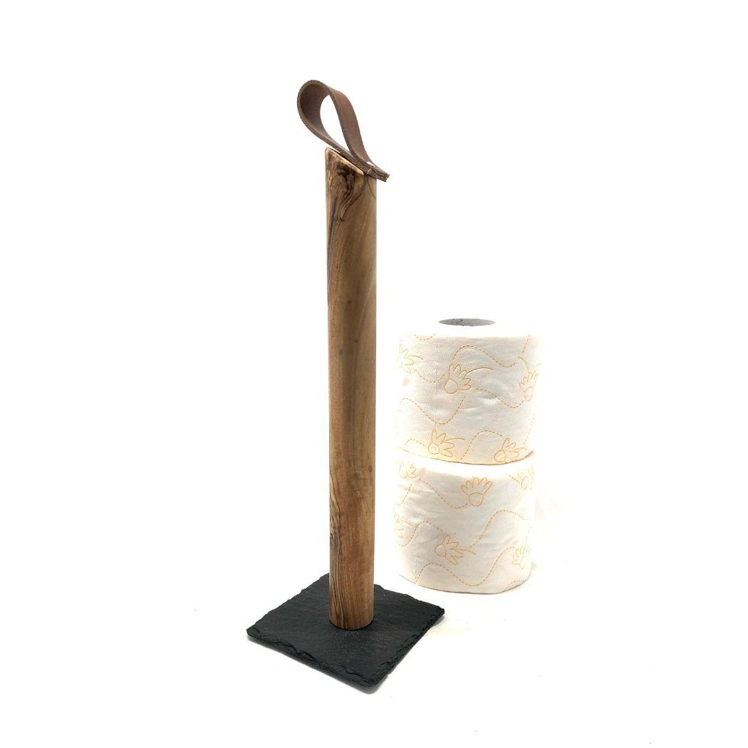 Olivenholz-erleben Toilettenpapierhalter WC-Rollenhalter Galaxy (1-St), Han günstig online kaufen