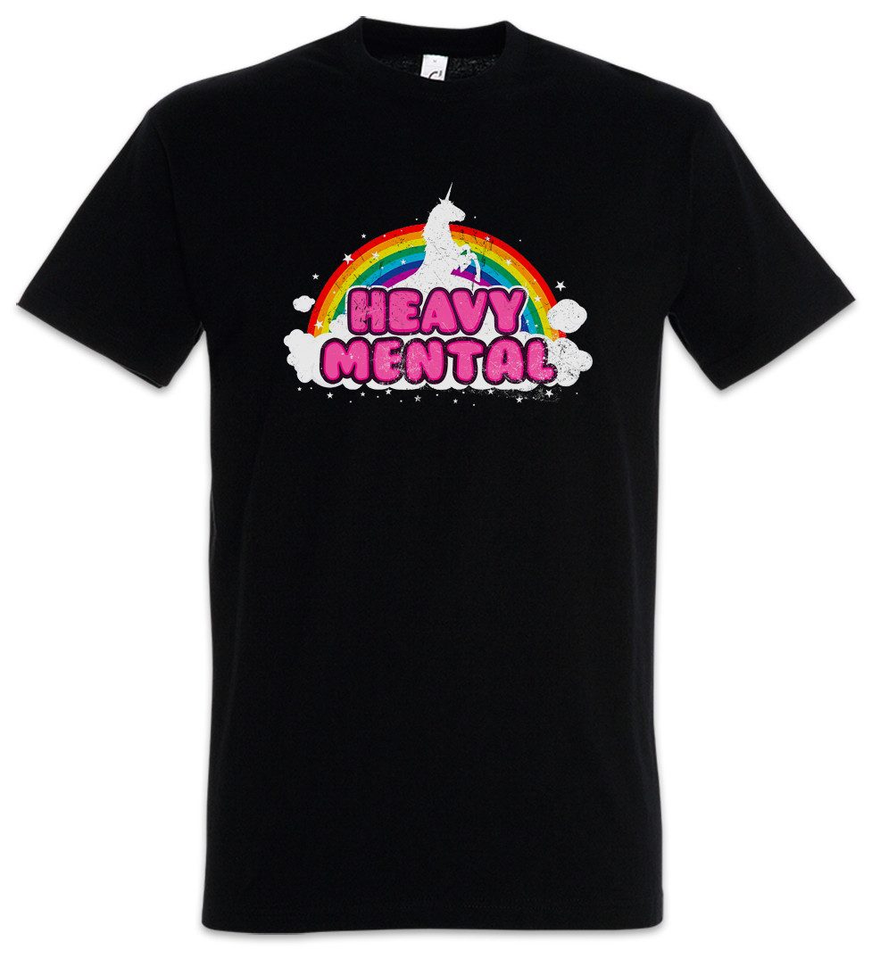 Urban Backwoods Print-Shirt Heavy Mental Herren T-Shirt Rainbow Regenbogen günstig online kaufen