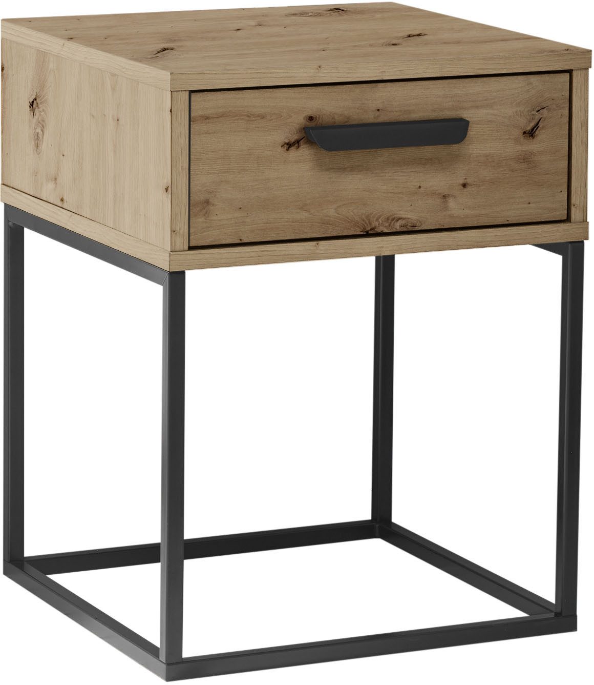 Schlafkontor Nachtkommode Suna Kommode, Nachttisch, Nachtschrank, auf Metallgestell