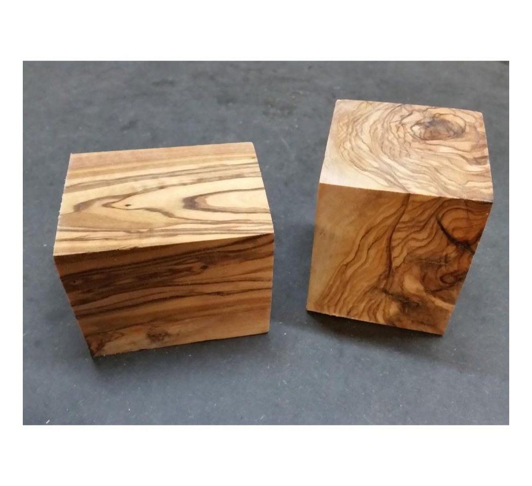 Thumbnail - Olivenholz-erleben Kantholz Kantholz 9x9x6 cm aus Olivenholz, (1-tlg), wunderschöne Maserung