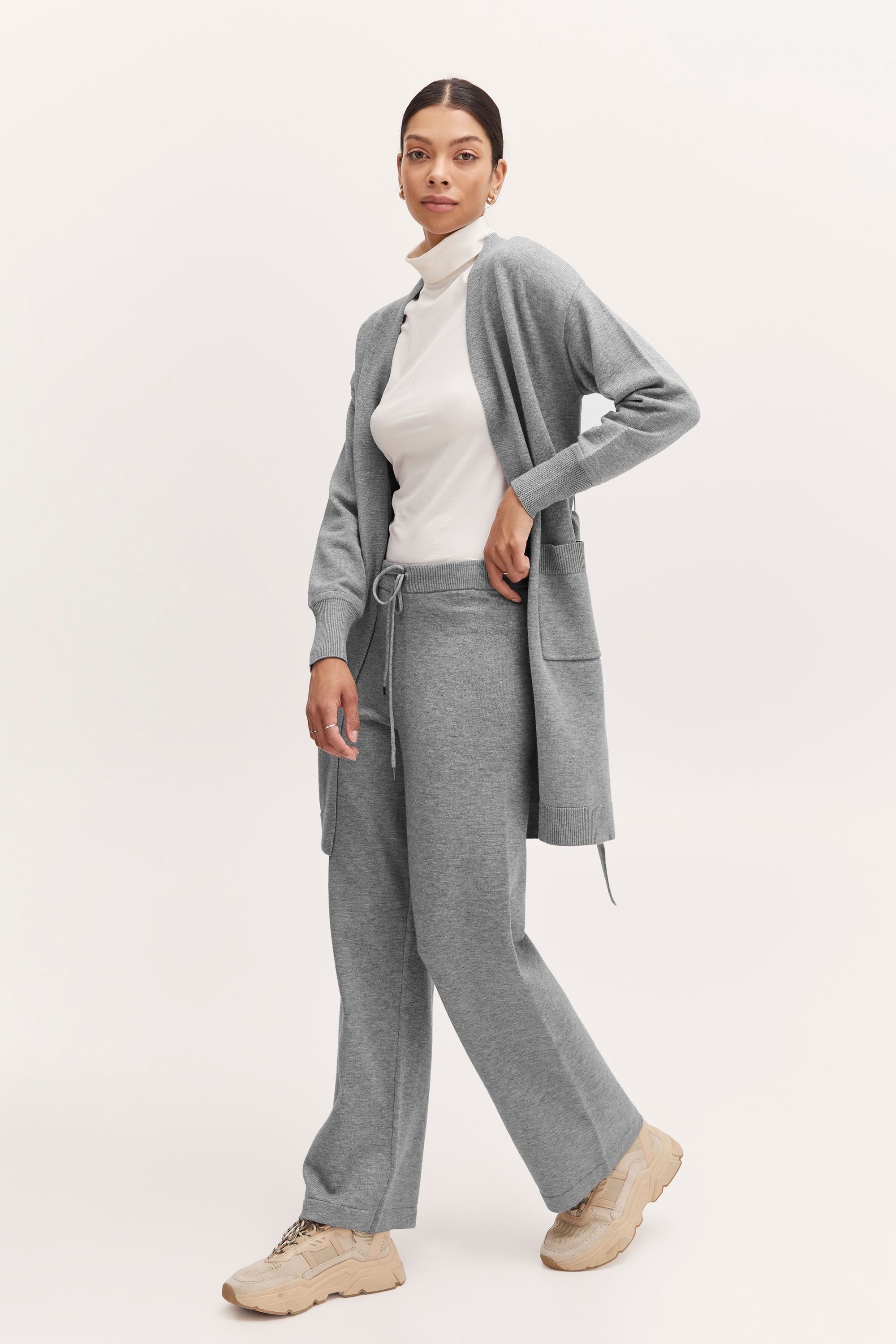 Mid Melange b.young Grey 20811922 PANTS (200455) BYNONINA - Stoffhose