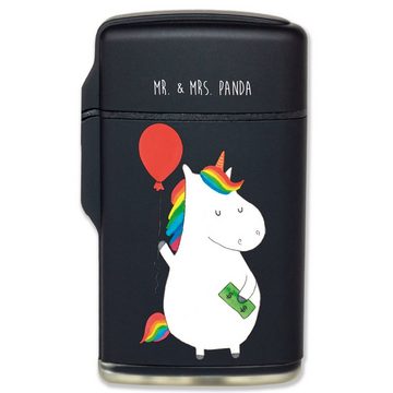 Mr. & Mrs. Panda Feuerzeug Einhorn Luftballon - Schwarz - Geschenk, Unicorn, Einhorn Deko, Einhö (1-St), Spruch & Motiv