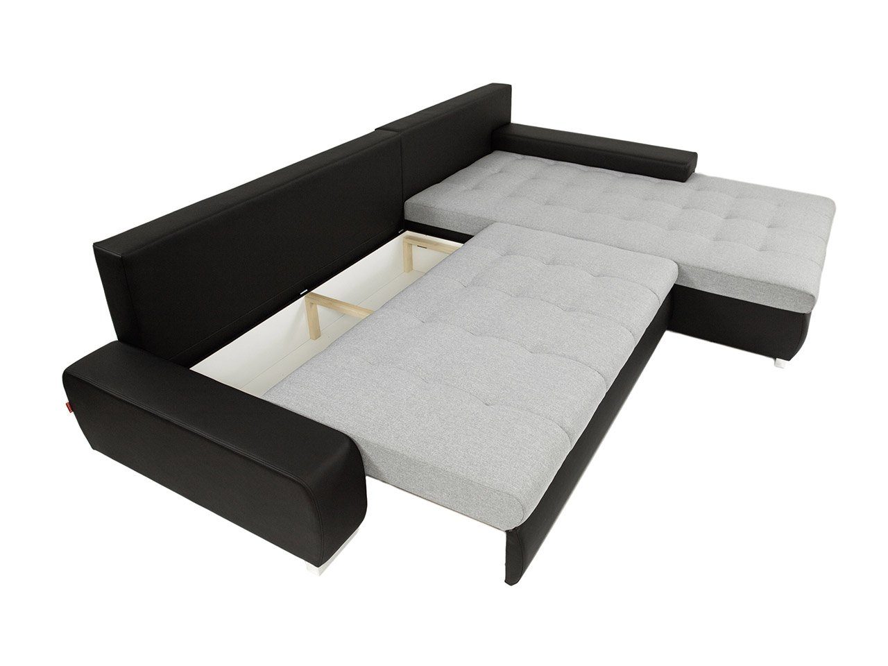 MIRJAN24 L-Sofa, Orkan Ecksofa Elegante Universal mane Schlaffunktion mit Bettkasten, und Premium,