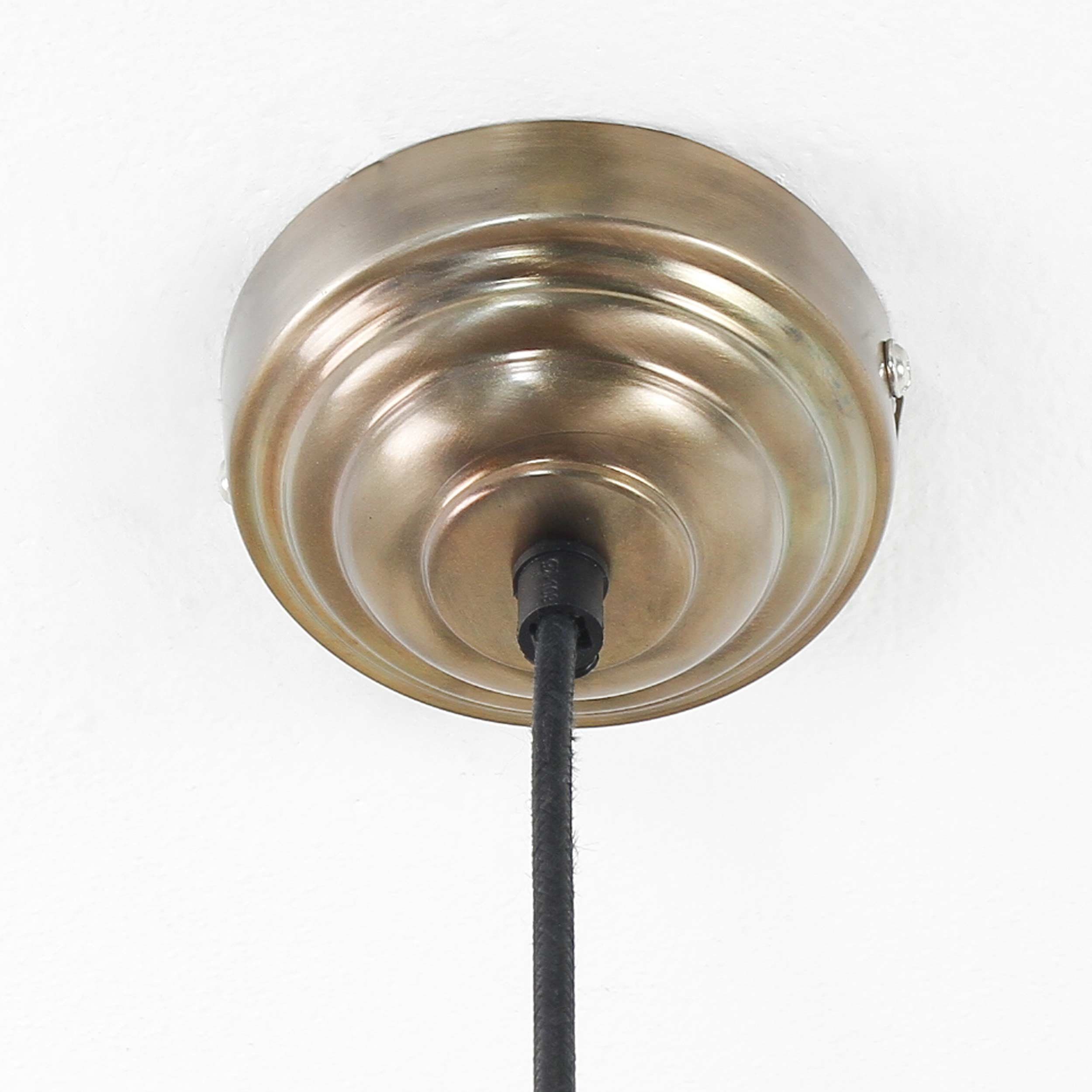 Bronze Metall Pendelleuchte Hängeleuchte Leuchtmittel, in Küche Hängelampe Esszimmer STUDDED, Licht-Erlebnisse ohne E27