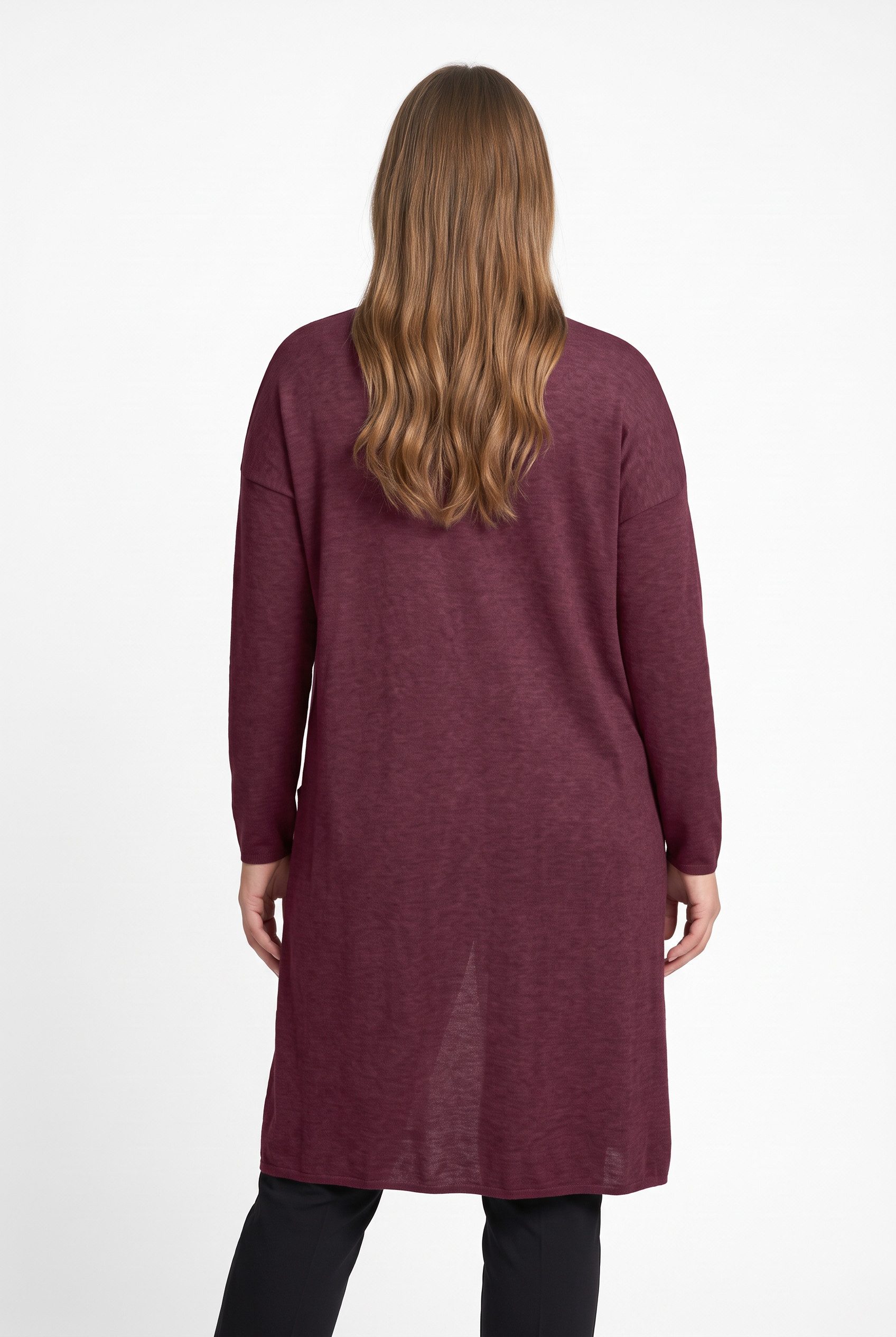 ONLY CARMAKOMA Strickjacke CARNEW ESLY LS OPEN LONG CARDIGAN NP KNT Viskosemischung – Bild 3 von 5