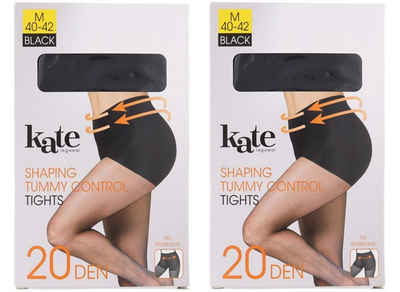 Spectrum Feinstrumpfhose 2 Stück Strumpfhose Kate 20 DEN Größe M 40/42 schwarz 20 DEN