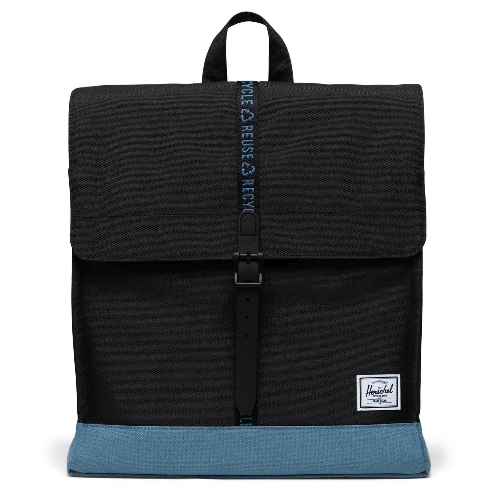 35 Mid cm City 14 black/copen blue ECO Herschel - Freizeitrucksack Rucksack