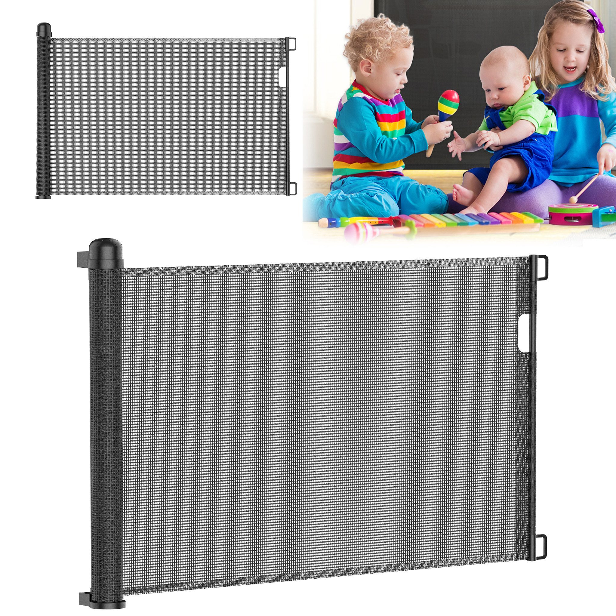 AUFUN Treppenschutzgitter Einziehbar Türschutzgitter für Babys und Haustiere (Automatische Verriegelung), Einziehbar 150/180/300cm. Reduzierter Preis € 35,99. Unverbindliche Preisempfehlung € 79,99, (€ 35,99 pro 1 Stk)