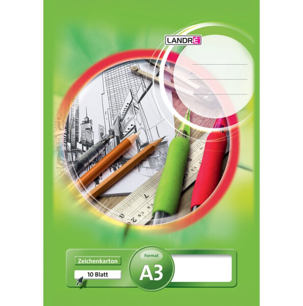 HAMELIN PAPERBRANDS Zeichenkartonblock LANDRÉ® Zeichenblock DIN A3