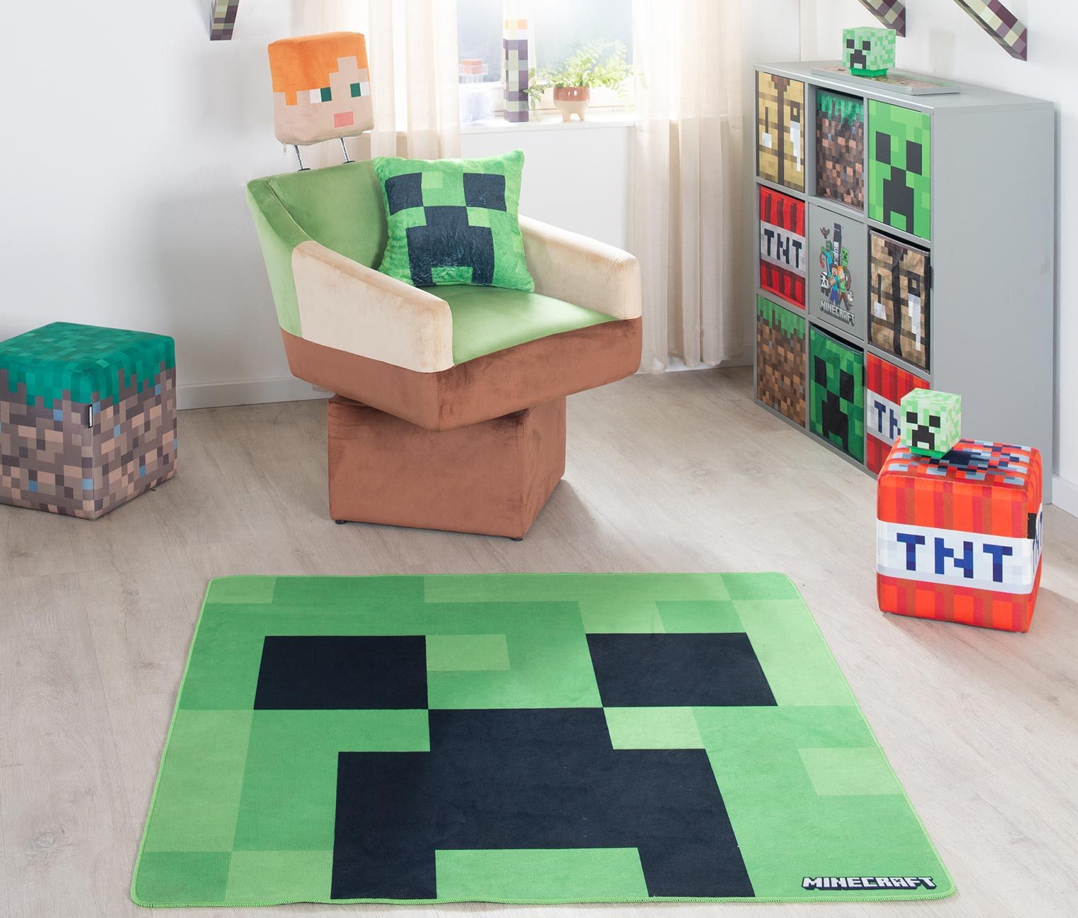 Minecraft Teppich 120 x 120 cm günstig online kaufen