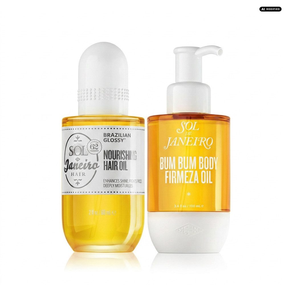 Sol de Janeiro Haaröl Sol de Janeiro Hair Oil und Bum Bum Body Oil Pflege Duo, Haar- und Körperpflege sinnvoll kombiniert