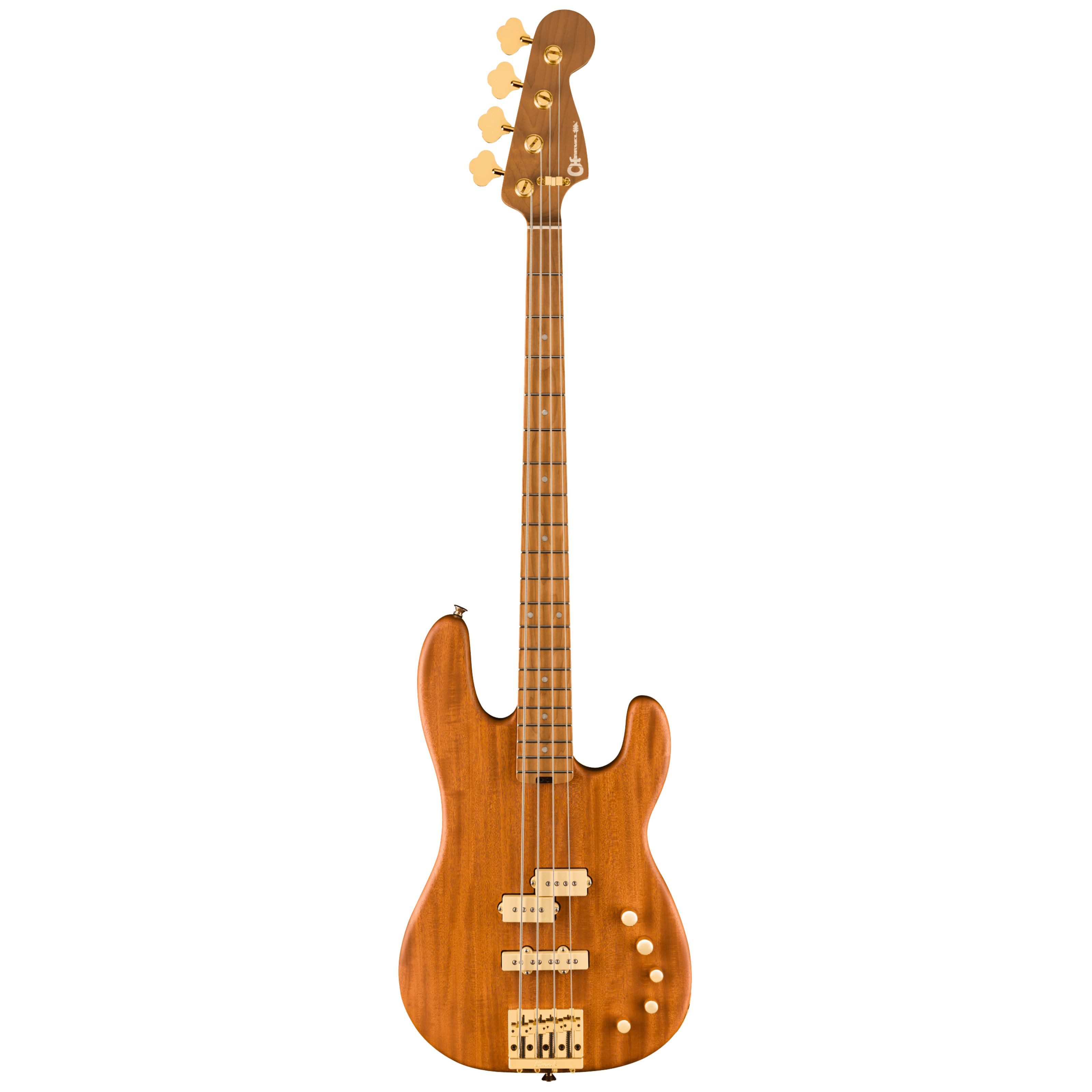 Charvel E-Bass, E-Bässe, 4-Saiter E-Bässe, Pro-Mod San Dimas Bass PJ IV CM Natural Mahogany - E-Bass