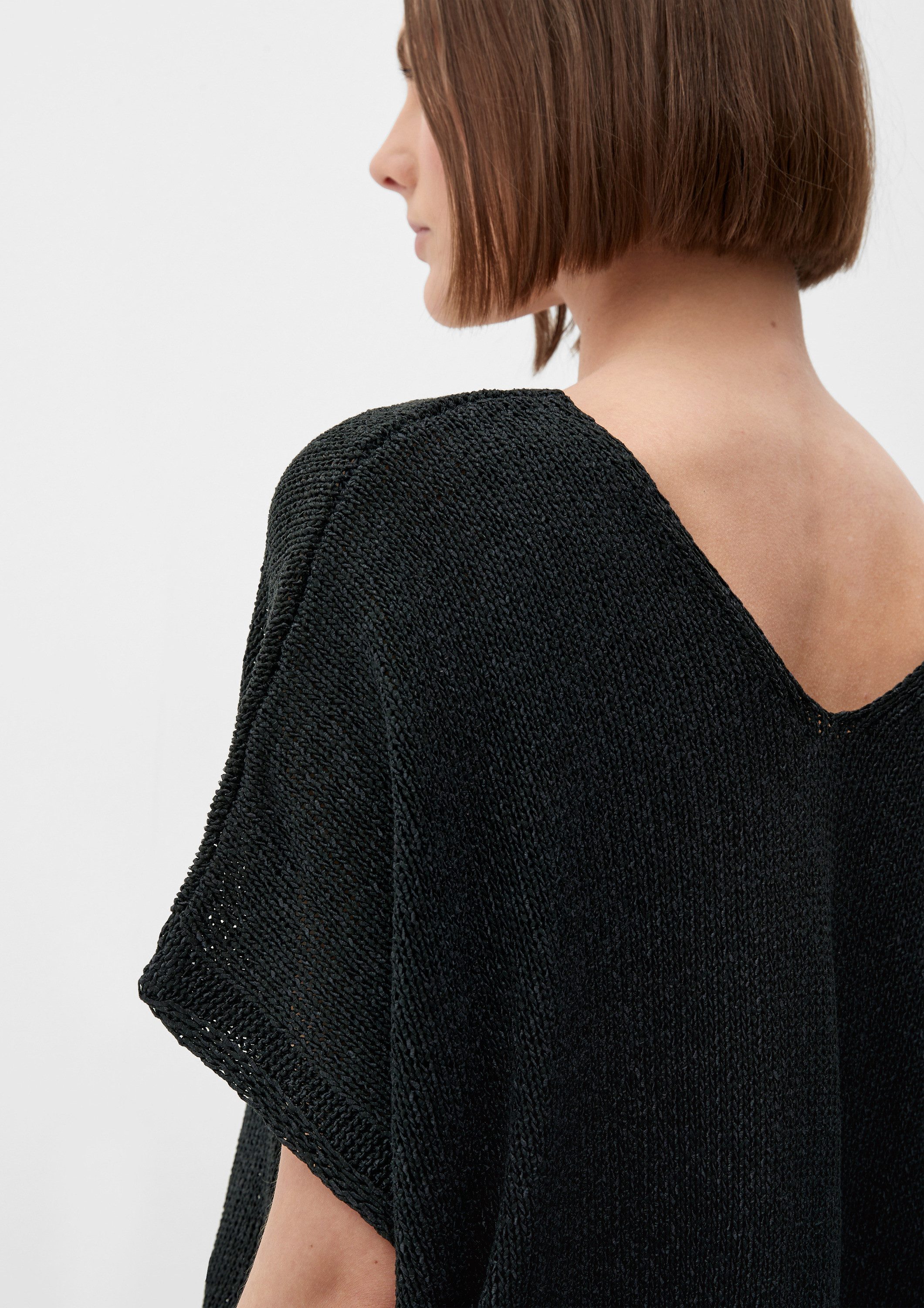 s.Oliver Kurzarmpullover Strickpullunder Ärmelloser Strickpullover